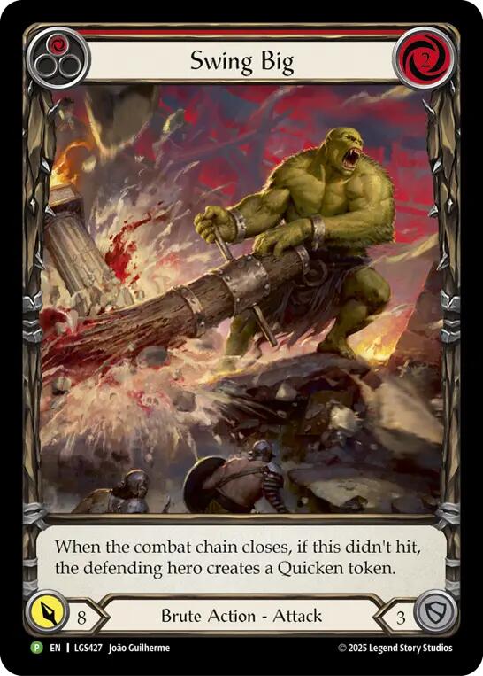 Swing Big (Extended Art) [LGS427] (Promo)  Rainbow Foil | Good Games Morley