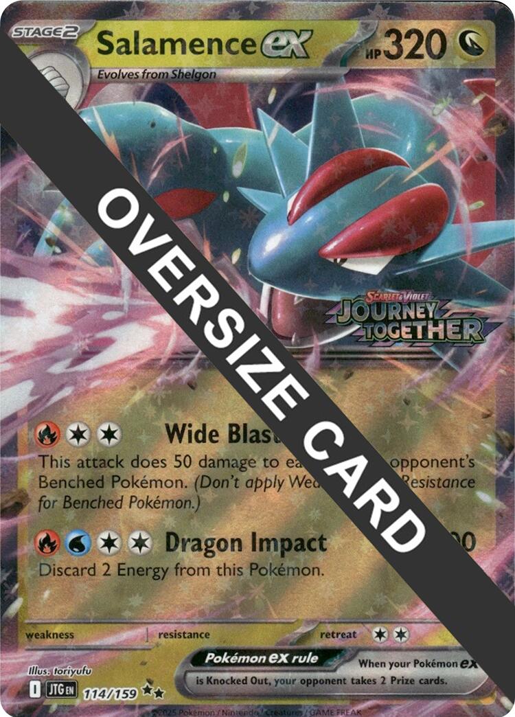Salamence ex (114/159) (Jumbo Card) [Scarlet & Violet: Journey Together] | Good Games Morley