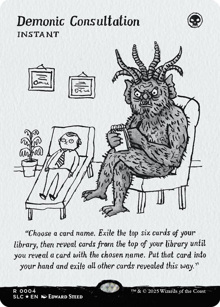 Demonic Consultation (Halo Foil) [Secret Lair Countdown Kit] | Good Games Morley