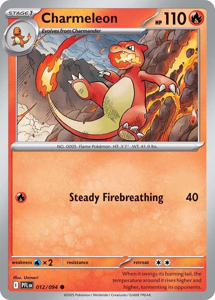 Charmeleon (012/094) [Mega Evolution: Phantasmal Flames] | Good Games Morley