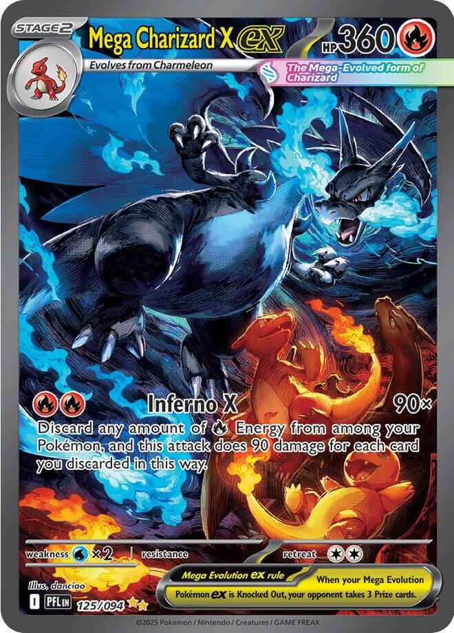 Mega Charizard X ex (125/094) [Mega Evolution: Phantasmal Flames] | Good Games Morley