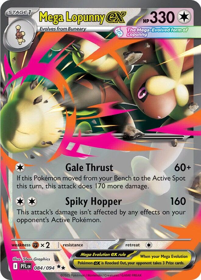 Mega Lopunny ex (084/094) [Mega Evolution: Phantasmal Flames] | Good Games Morley