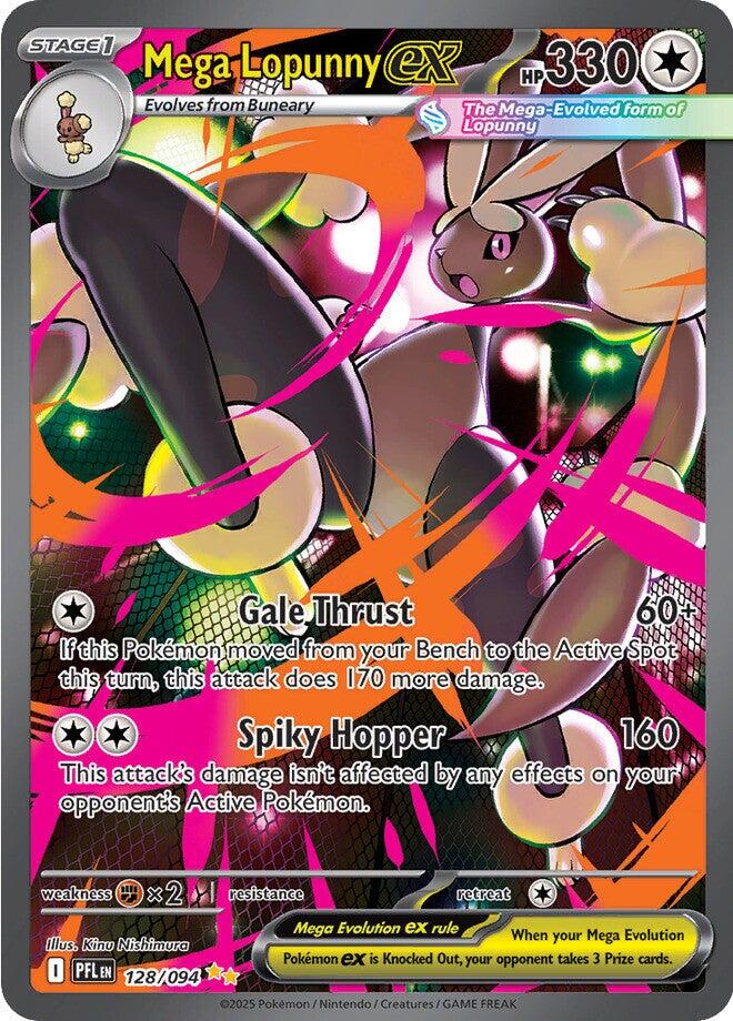 Mega Lopunny ex (128/094) [Mega Evolution: Phantasmal Flames] | Good Games Morley