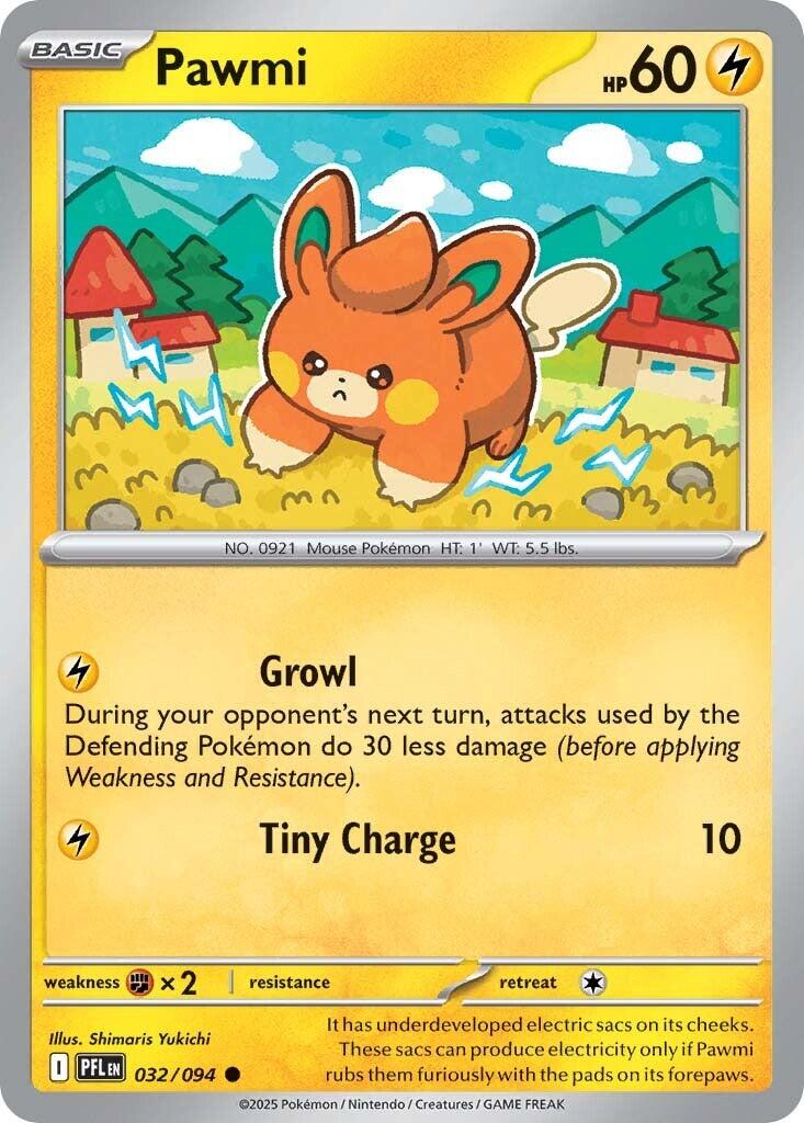 Pawmi (032/094) [Mega Evolution: Phantasmal Flames] | Good Games Morley