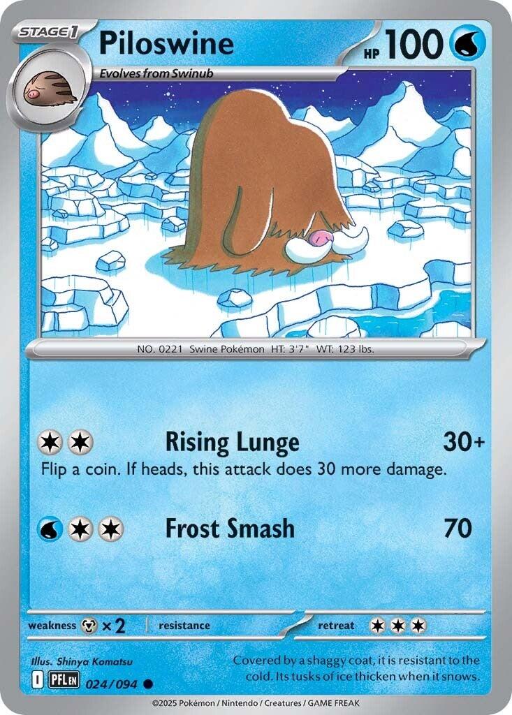 Piloswine (024/094) [Mega Evolution: Phantasmal Flames] | Good Games Morley