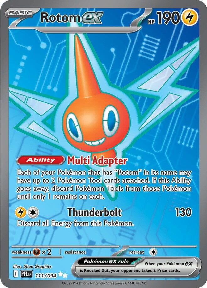Rotom ex (111/094) [Mega Evolution: Phantasmal Flames] | Good Games Morley