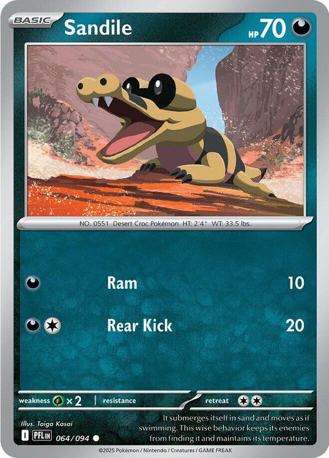 Sandile (064/094) [Mega Evolution: Phantasmal Flames] | Good Games Morley