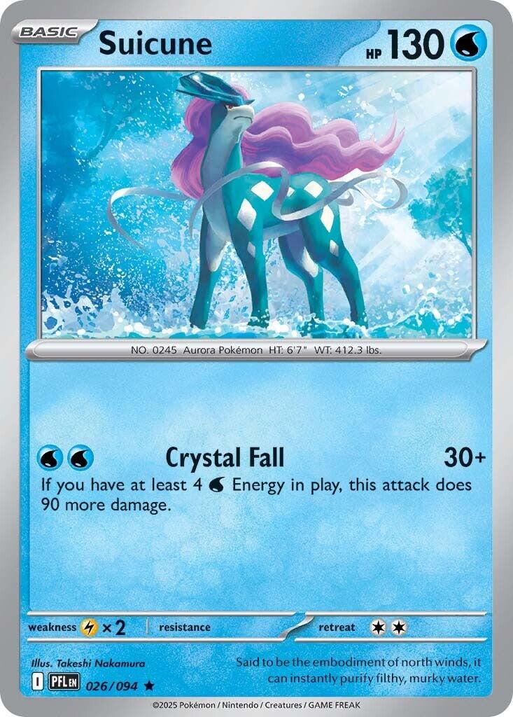 Suicune (026/094) [Mega Evolution: Phantasmal Flames] | Good Games Morley