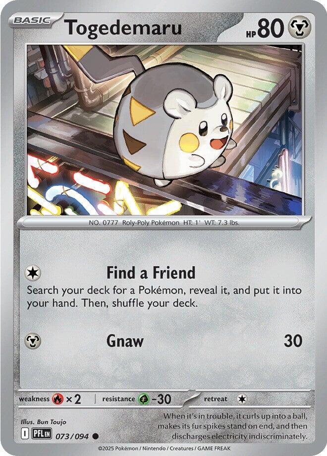 Togedemaru (073/094) [Mega Evolution: Phantasmal Flames] | Good Games Morley