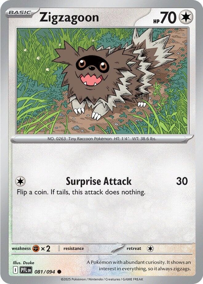 Zigzagoon (081/094) [Mega Evolution: Phantasmal Flames] | Good Games Morley