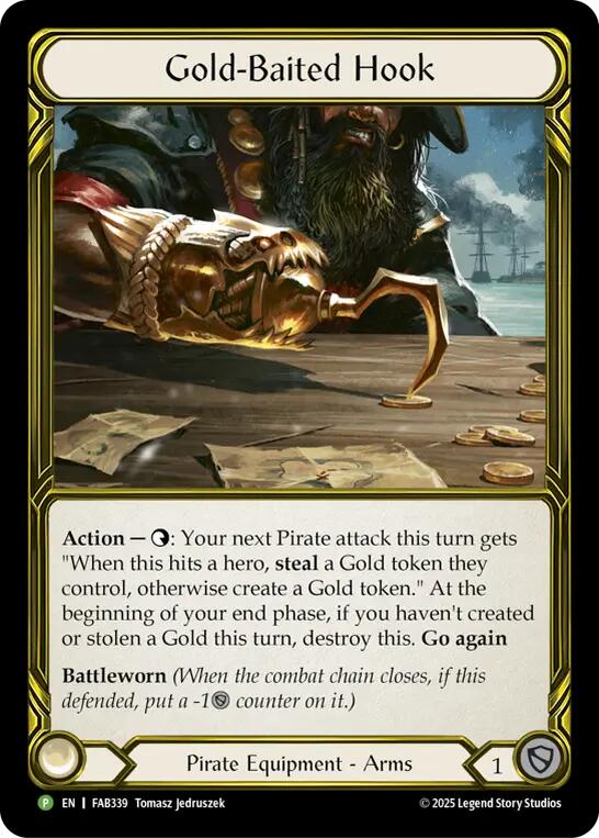 Gold-Baited Hook (Golden) [FAB339] (Promo)  Cold Foil | Good Games Morley