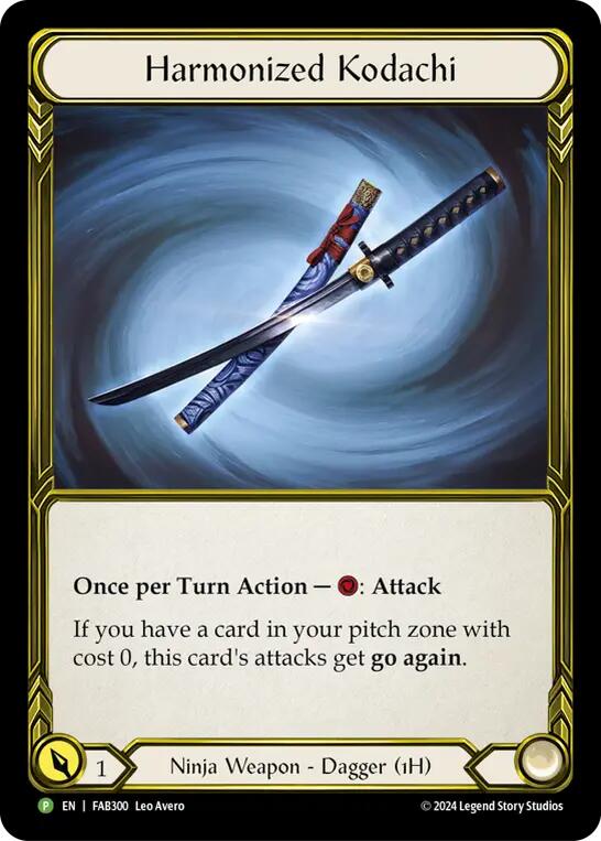 Harmonized Kodachi (Golden) [FAB300] (Promo)  Cold Foil | Good Games Morley