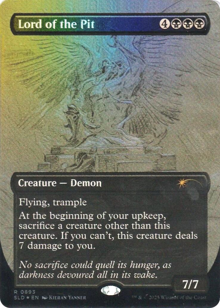 Lord of the Pit (Sketch Showcase) (Rainbow Foil) [Secret Lair Drop Series] | Good Games Morley