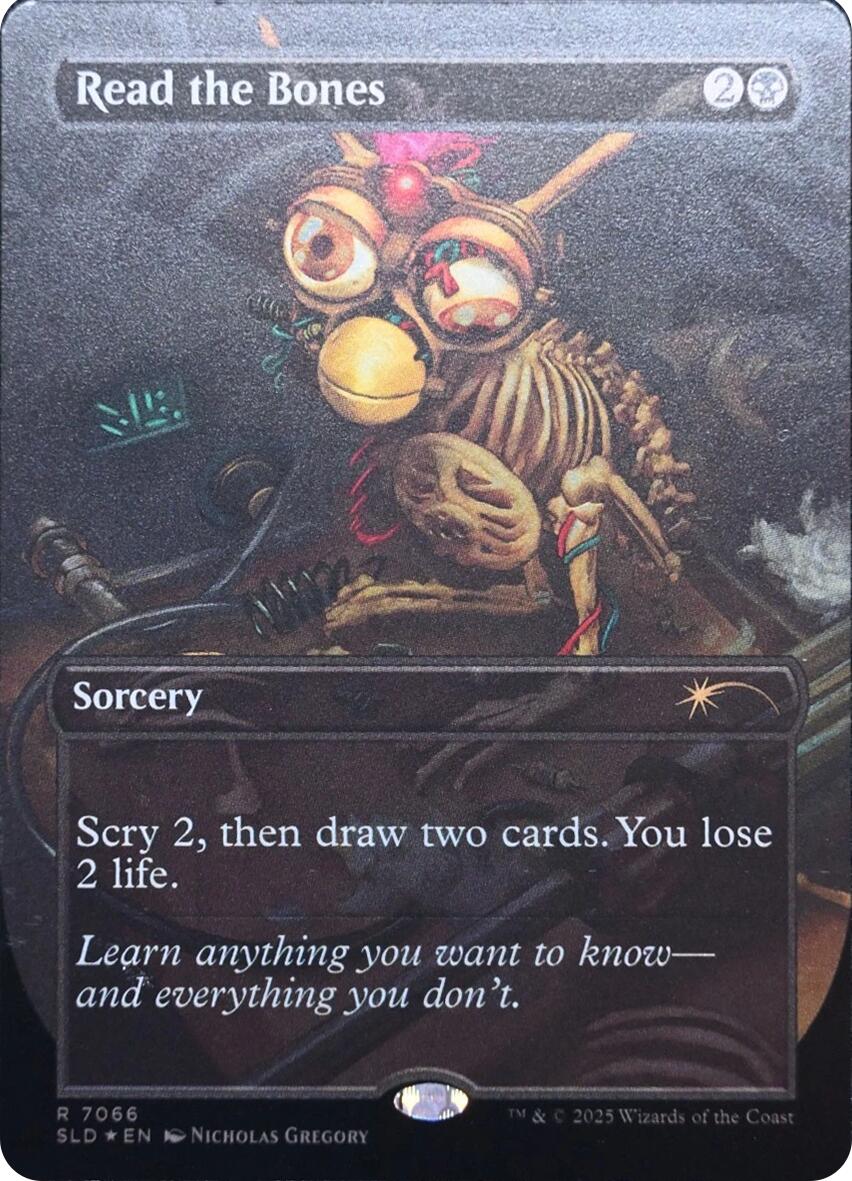 Read the Bones (Rainbow Foil) [Secret Lair Drop Series] | Good Games Morley