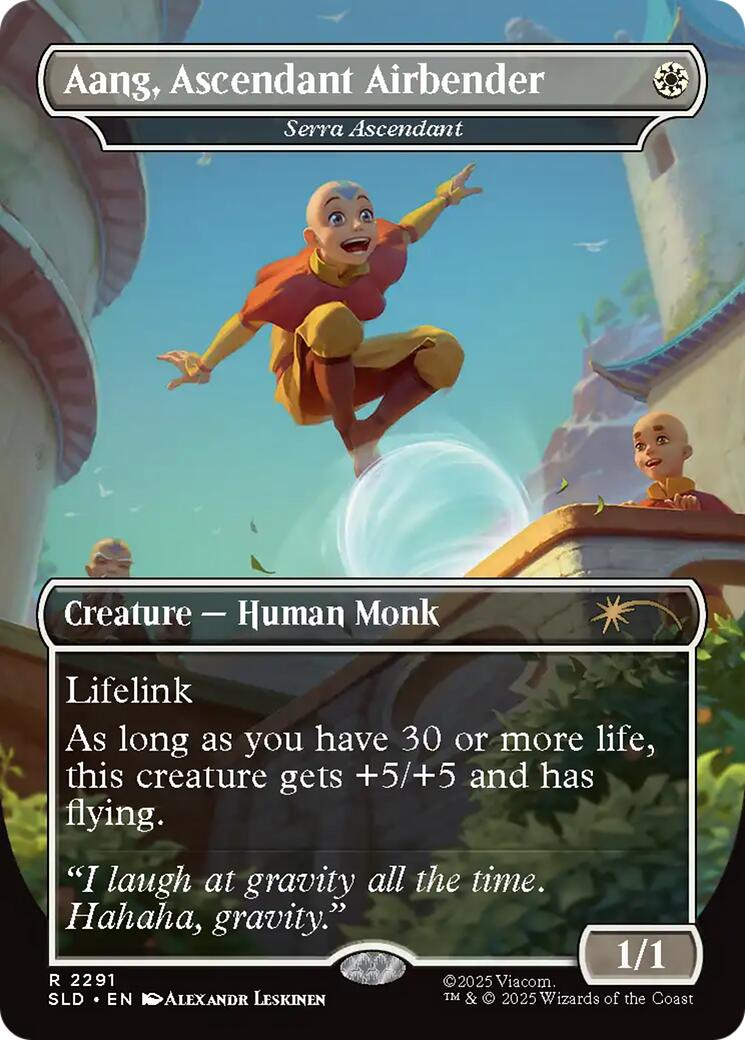 Aang, Ascendant Airbender - Serra Ascendant [Secret Lair Drop Series] | Good Games Morley