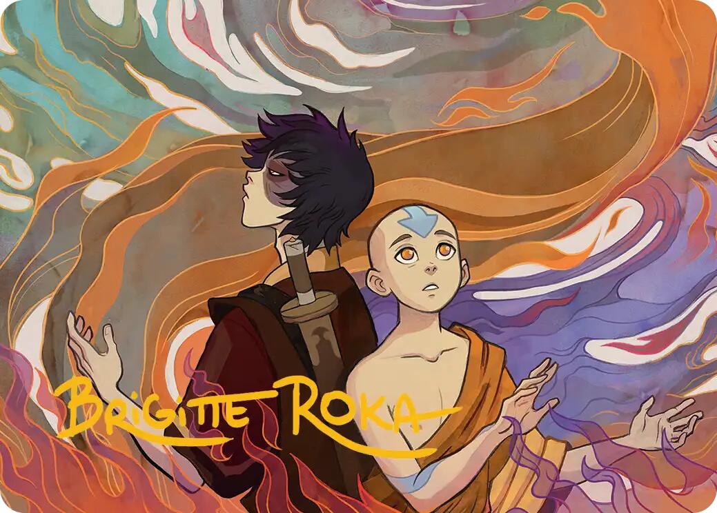 Fated Firepower Art Card (Gold-Stamped Signature) [Avatar: The Last Airbender Art Series] | Good Games Morley