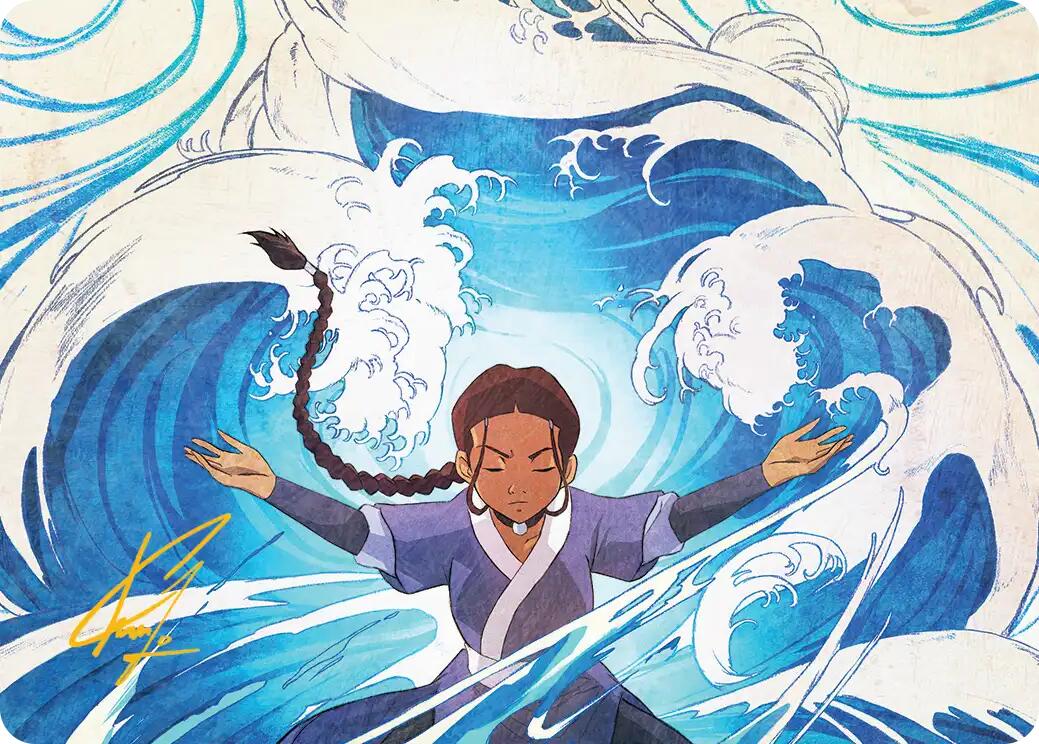 Katara, Water Tribe's Hope Art Card (Gold-Stamped Signature) [Avatar: The Last Airbender Art Series] | Good Games Morley