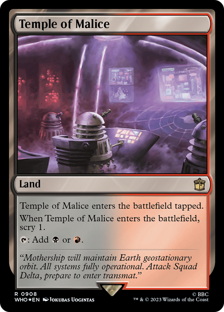 Temple of Malice (Surge Foil) [Doctor Who] | Good Games Morley