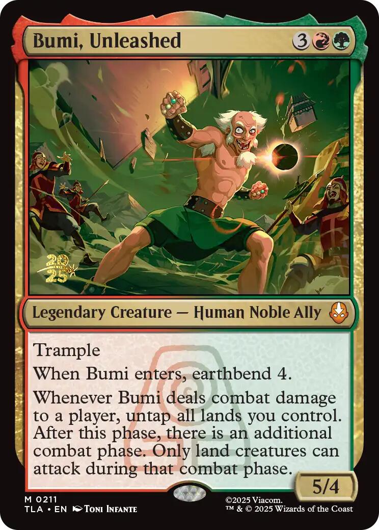 Bumi, Unleashed [Avatar: The Last Airbender Prerelease Cards] | Good Games Morley