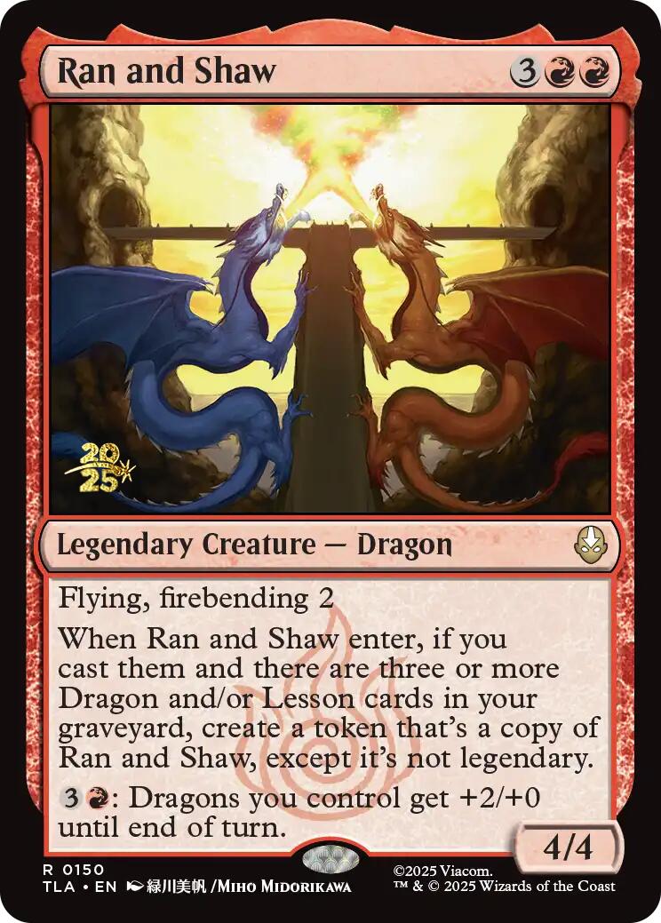 Ran and Shaw [Avatar: The Last Airbender Prerelease Cards] | Good Games Morley