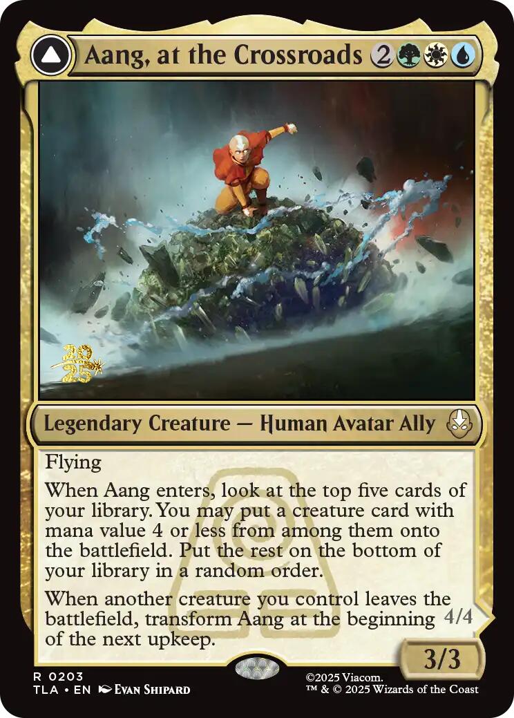 Aang, at the Crossroads [Avatar: The Last Airbender Prerelease Cards] | Good Games Morley