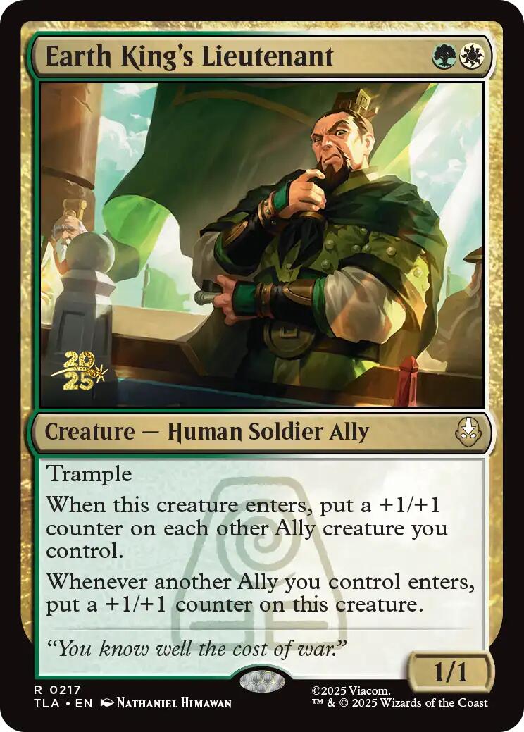 Earth King's Lieutenant [Avatar: The Last Airbender Prerelease Cards] | Good Games Morley
