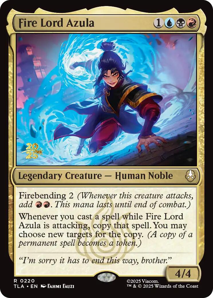 Fire Lord Azula [Avatar: The Last Airbender Prerelease Cards] | Good Games Morley