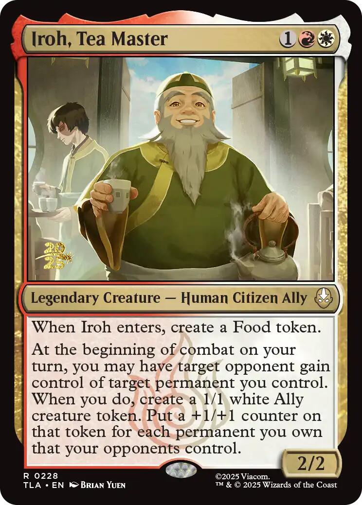 Iroh, Tea Master [Avatar: The Last Airbender Prerelease Cards] | Good Games Morley