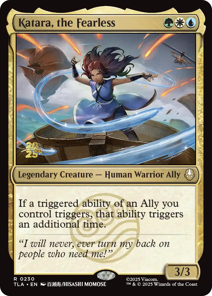 Katara, the Fearless [Avatar: The Last Airbender Prerelease Cards] | Good Games Morley
