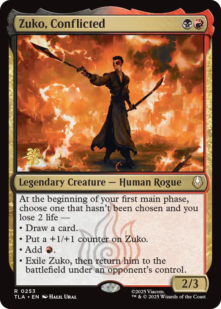 Zuko, Conflicted [Avatar: The Last Airbender Prerelease Cards] | Good Games Morley