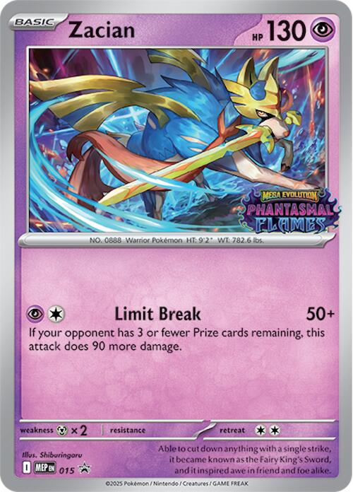 Zacian (015) (Prerelease) [Mega Evolution Promo] | Good Games Morley
