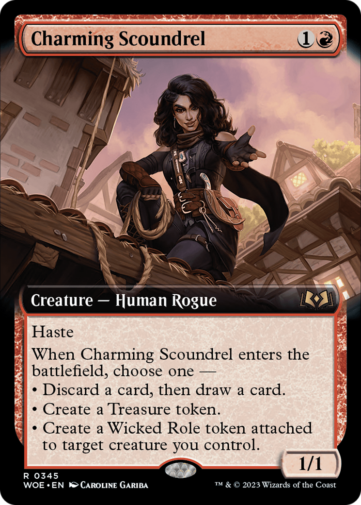 Charming Scoundrel (Extended Art) [Wilds of Eldraine] | Good Games Morley