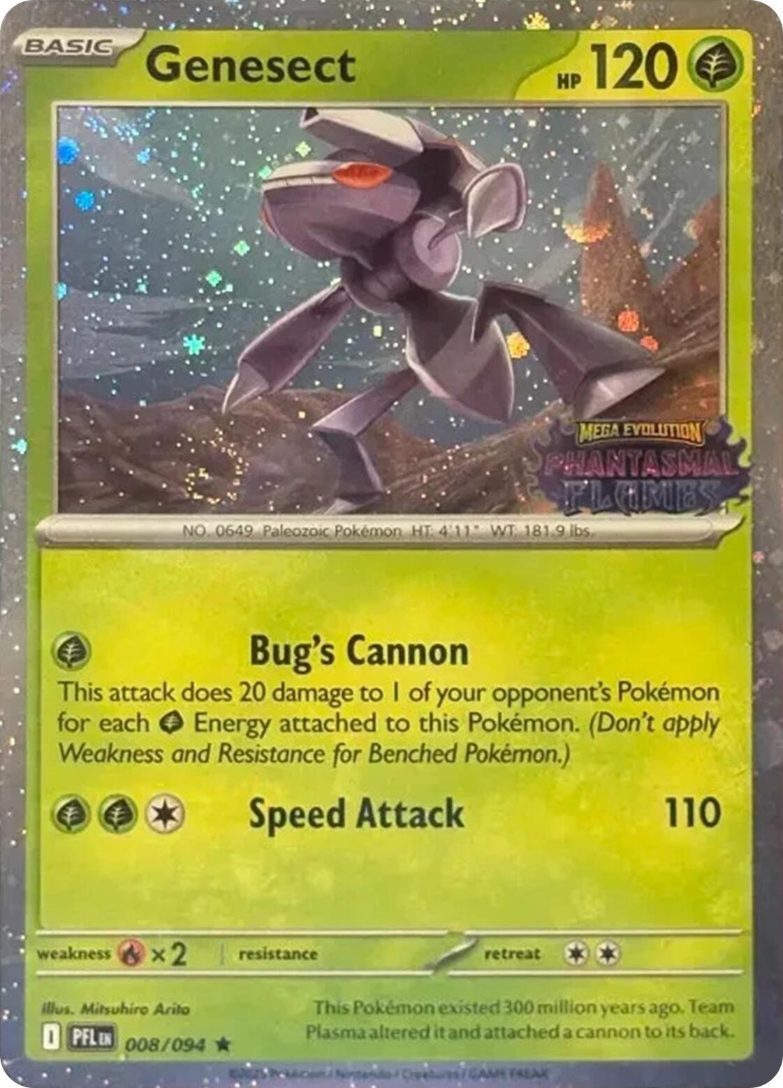 Genesect (008/094) (Cosmos Holo) (Best Buy Exclusive) [Miscellaneous Cards] | Good Games Morley