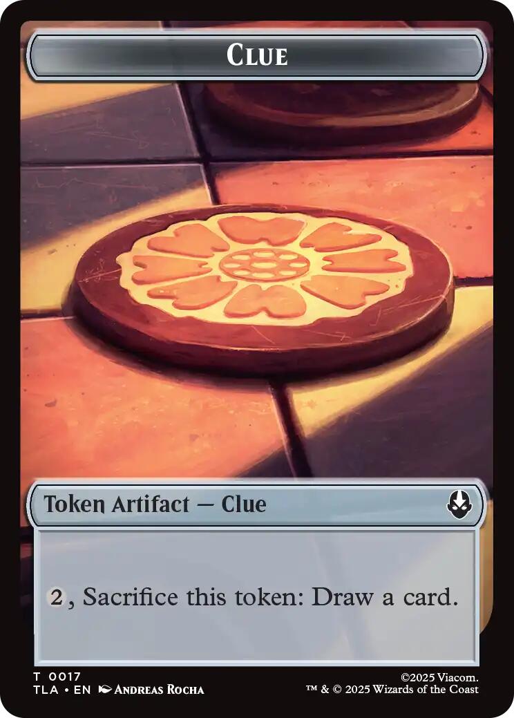 Ally (0006) // Clue (0017) Double-Sided Token [Avatar: The Last Airbender Tokens] | Good Games Morley