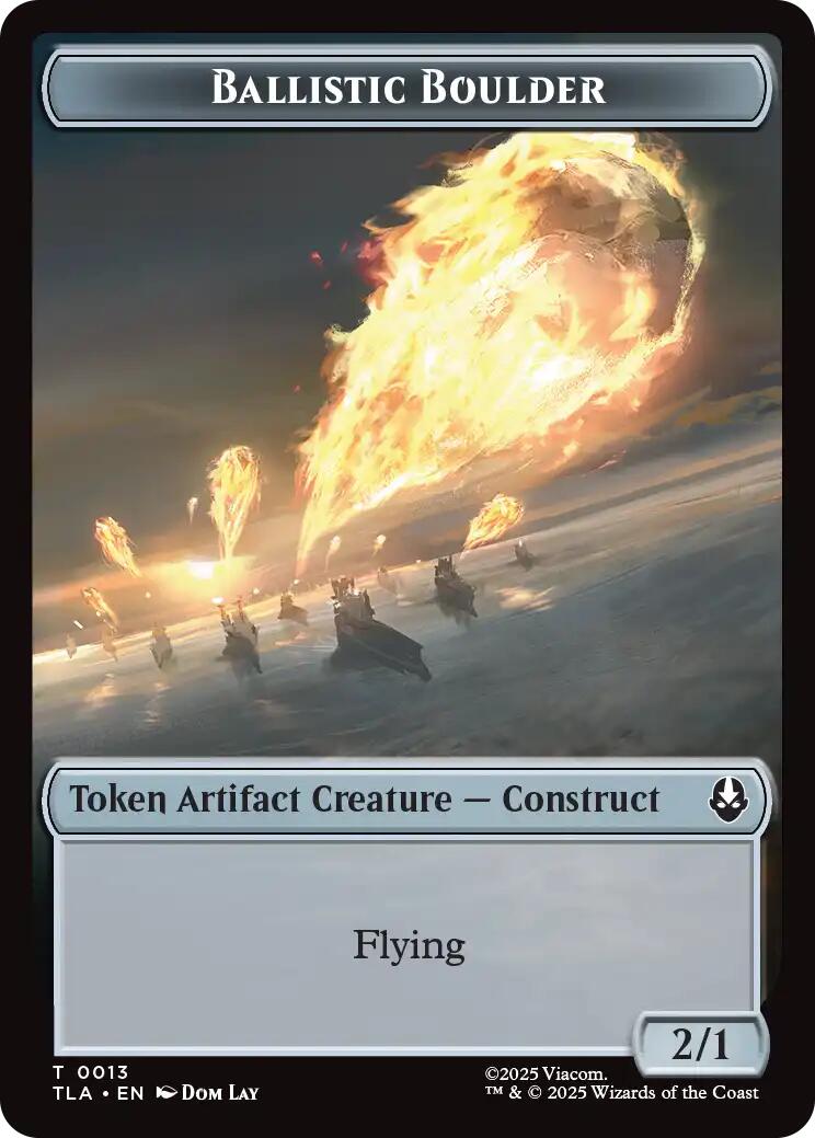 Ballistic Boulder // Soldier (0011) Double-Sided Token [Avatar: The Last Airbender Tokens] | Good Games Morley