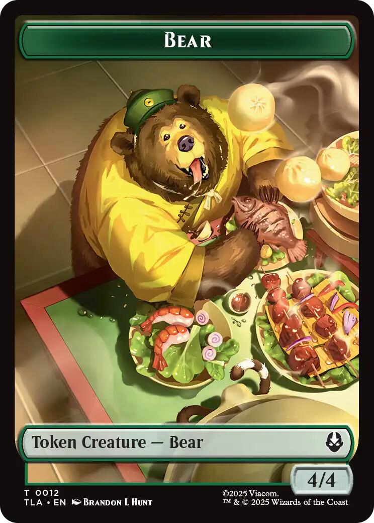 Bear // Food (0020) Double-Sided Token [Avatar: The Last Airbender Tokens] | Good Games Morley