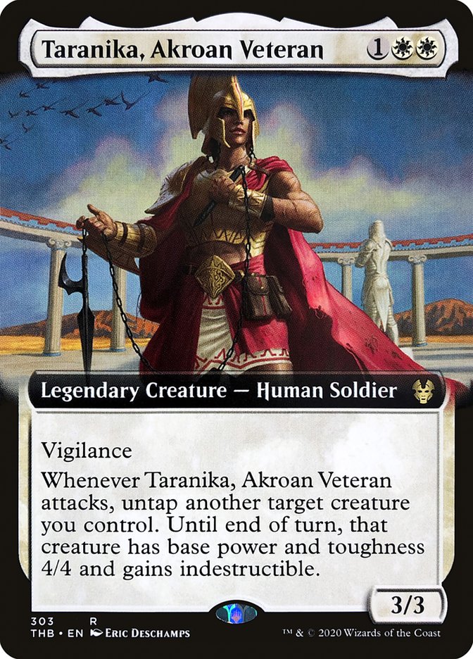 Taranika, Akroan Veteran (Extended Art) [Theros Beyond Death] | Good Games Morley