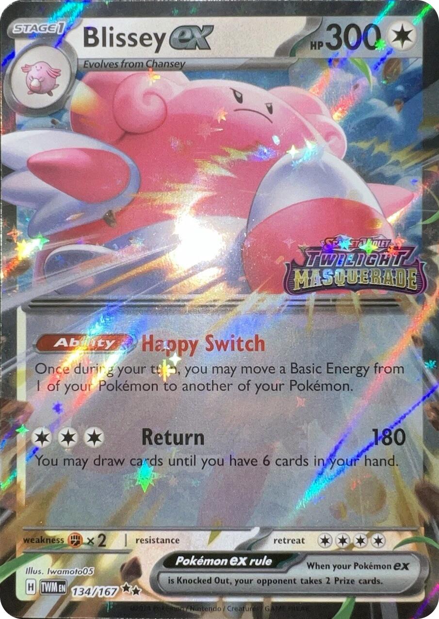 Blissey ex (134/167) (Cosmos Holo) [Scarlet & Violet: Twilight Masquerade] | Good Games Morley