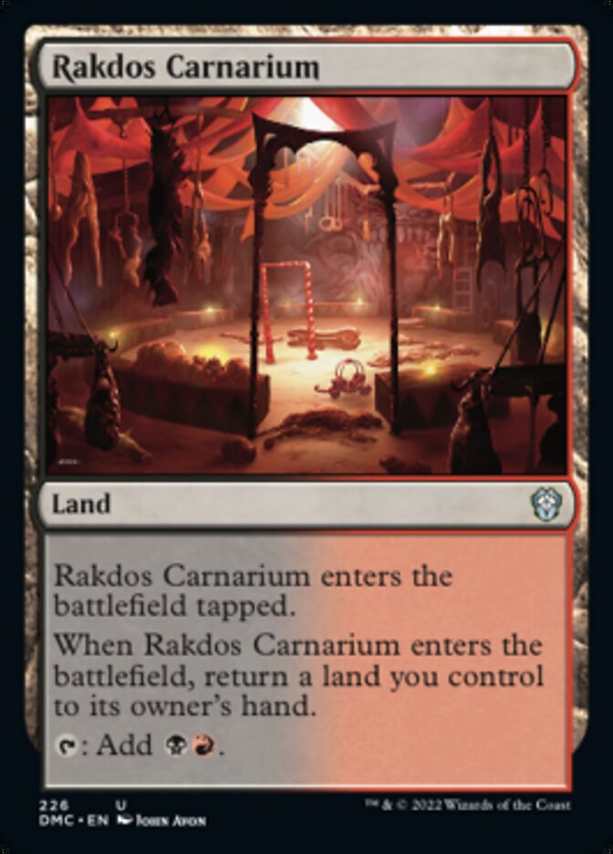 Rakdos Carnarium [Dominaria United Commander] | Good Games Morley