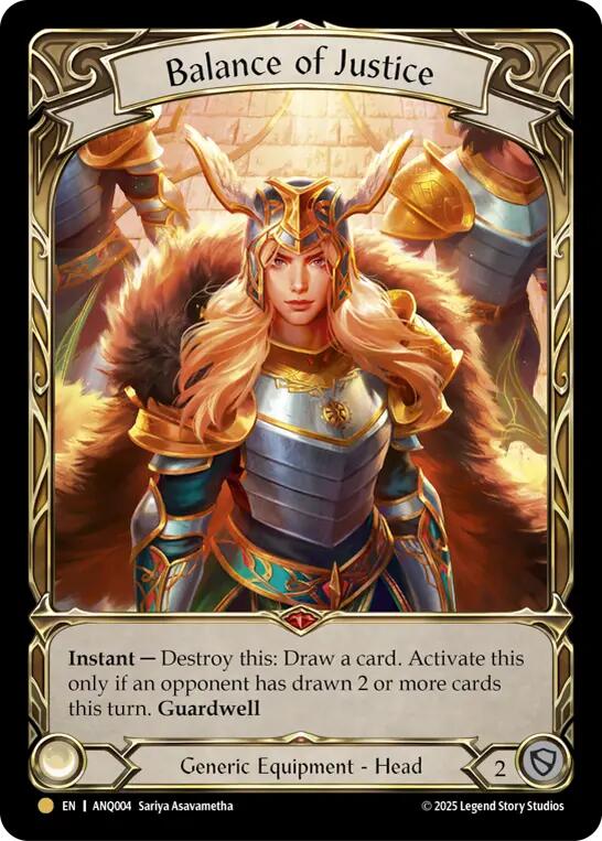 Balance of Justice [ANQ004] (Compendium of Rathe - Antiquity Pack)  Rainbow Foil | Good Games Morley