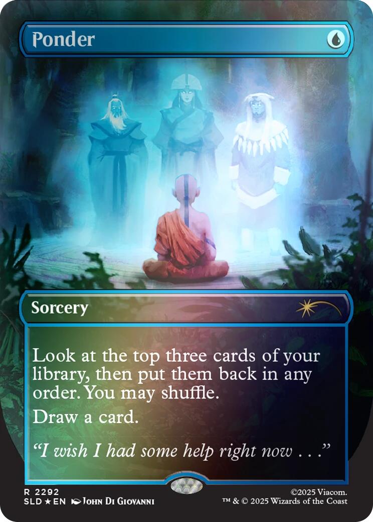 Ponder (2292) (Rainbow Foil) [Secret Lair Drop Series] | Good Games Morley