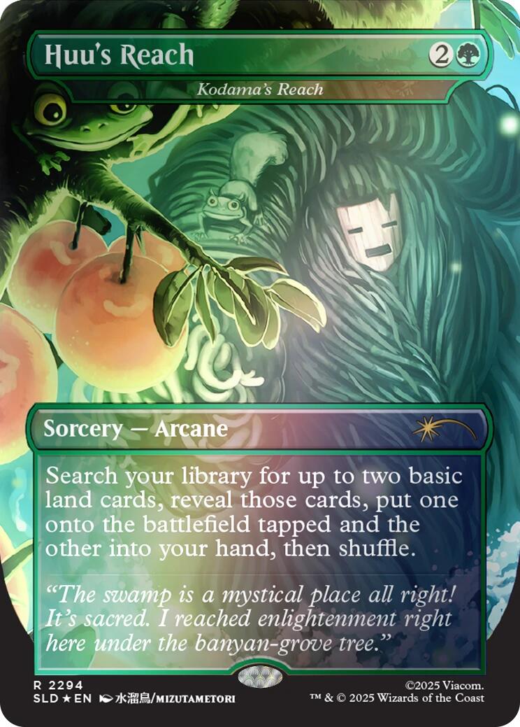 Huu's Reach - Kodama's Reach (Rainbow Foil) [Secret Lair Drop Series] | Good Games Morley