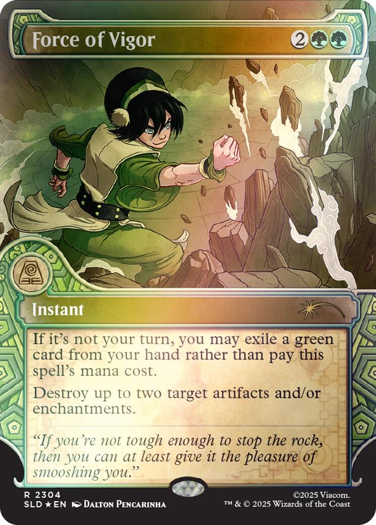 Force of Vigor (Rainbow Foil) [Secret Lair Drop Series] | Good Games Morley