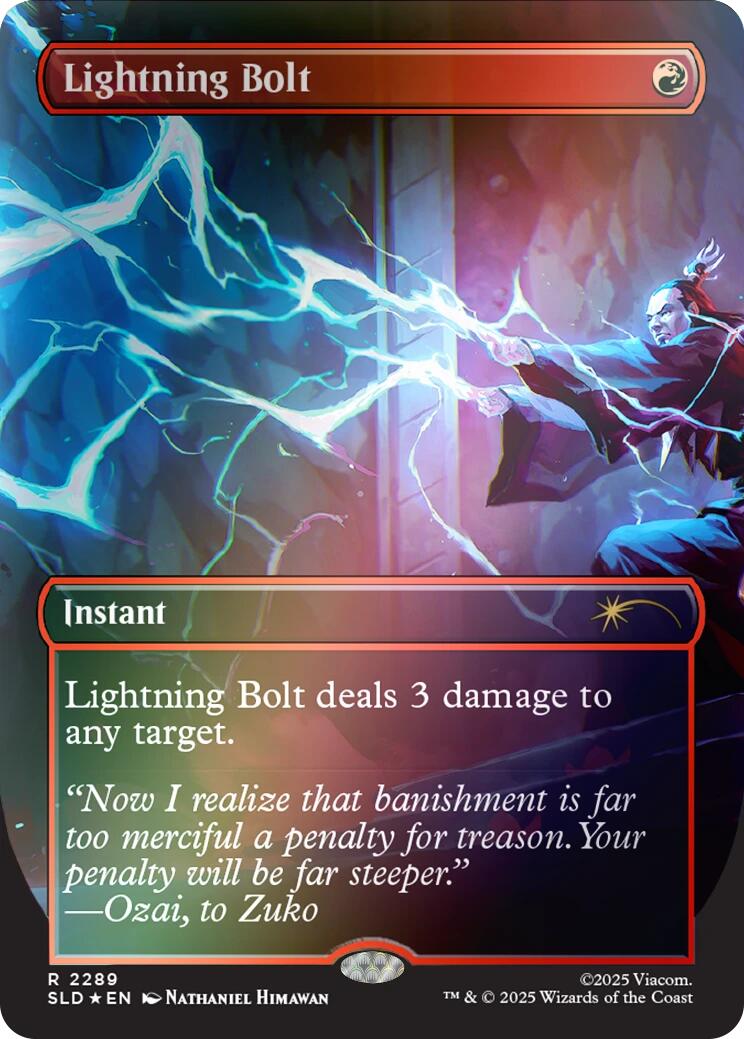 Lightning Bolt (2289) (Rainbow Foil) [Secret Lair Drop Series] | Good Games Morley