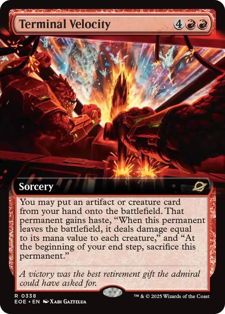 Terminal Velocity  338/276 (Edge of Eternities)  - Extended Art Foil | Good Games Morley