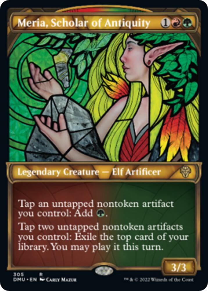 Meria Scholar of Antiquity Showcase 305/281 (Dominaria United)  - Foil | Good Games Morley