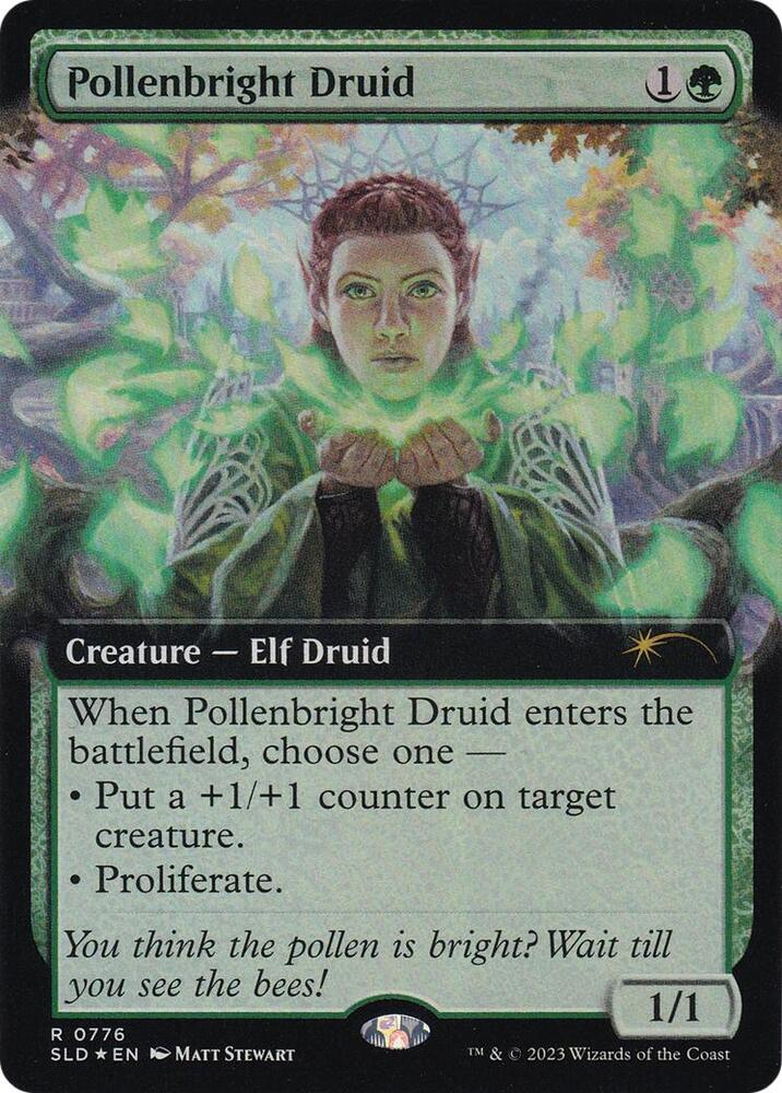 Pollenbright Druid 776 (Secret Lair Drop Series)  - Extended Art Foil | Good Games Morley