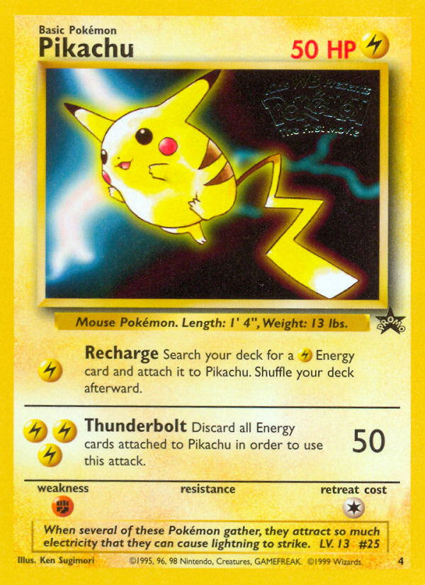 Pikachu (4) [Wizards of the Coast: Black Star Promos] | Good Games Morley