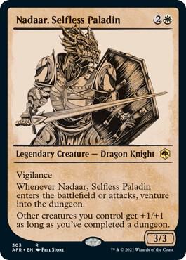 Nadaar Selfless Paladin Showcase 303 (Adventures in the Forgotten Realms)  - Foil | Good Games Morley