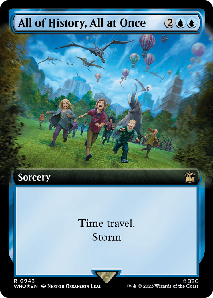 All of History, All at Once (Extended Art) (Surge Foil) [Doctor Who] | Good Games Morley